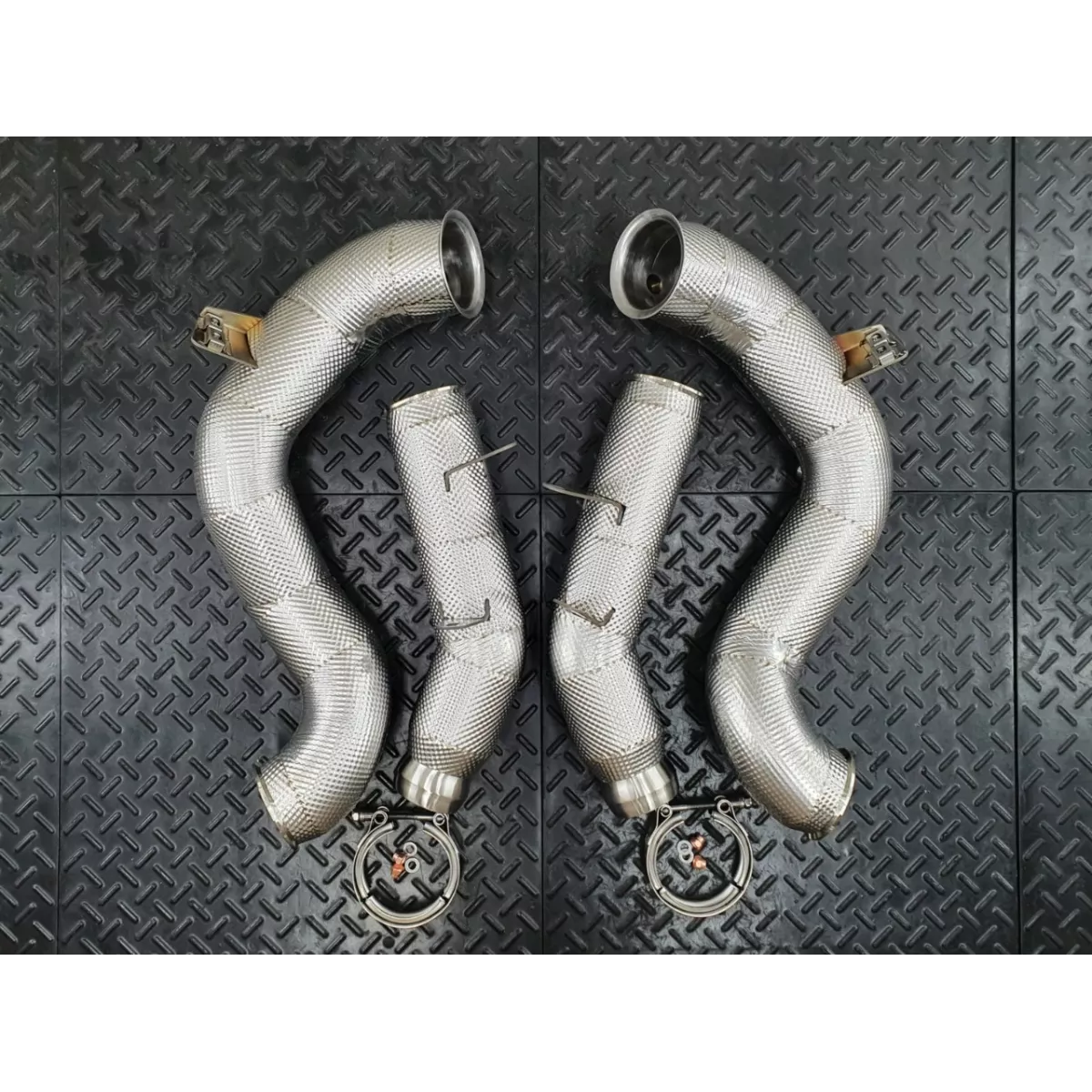 C63S Facelift Heat Shielded Catless DOWNPIPES