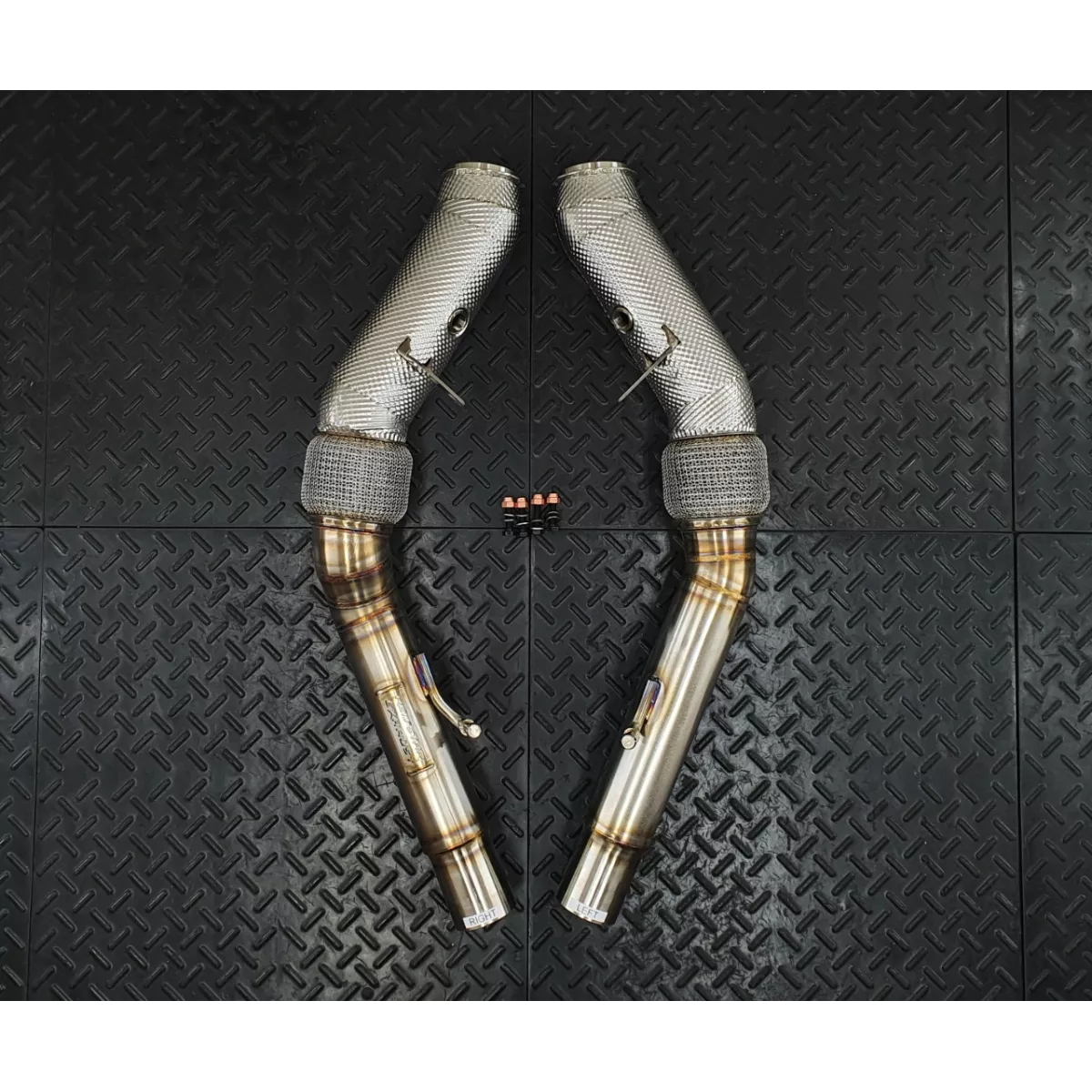 Stelvio Quadrifoglio Heat Shielded Downpies