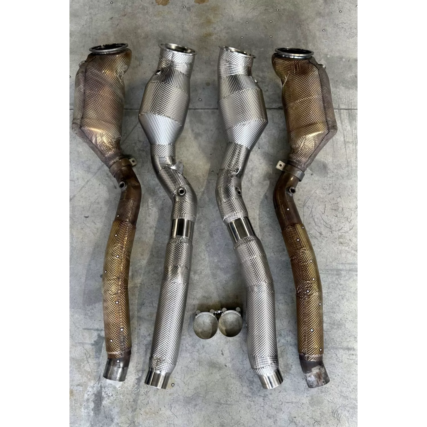 Ferrari 812 Superfast/GTS/Competizione (OPF) - Cat Spare Downpipes + Heat Protection