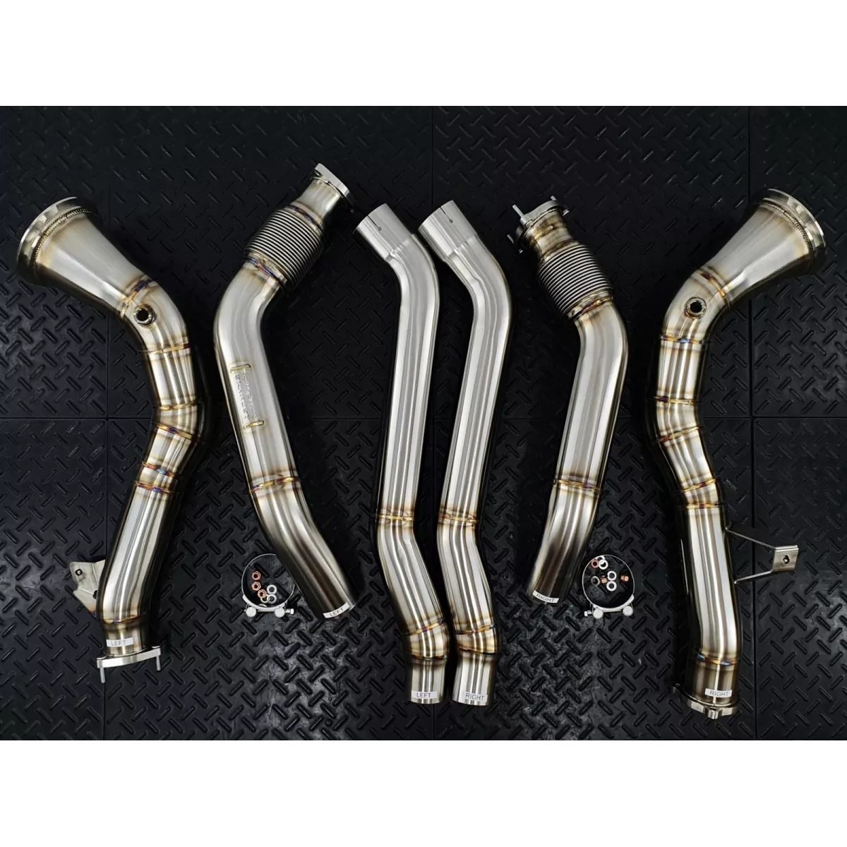 C8 S6/S7 Downpipe Resonator Delete System