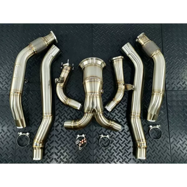 Redstar Exhaust Audi C8 A6 / A7 Downpipe Resonator Delete system