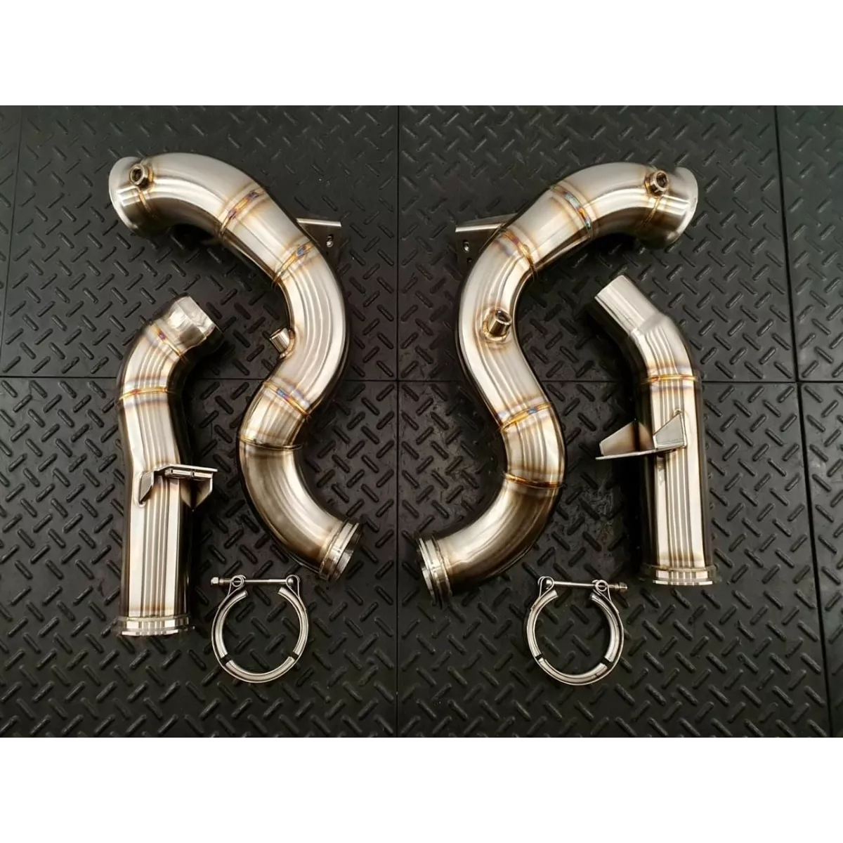 GLE580 Catless Downpipes