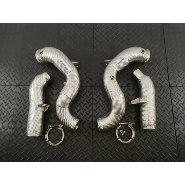 GLE580 Heat Shielded Downpipes