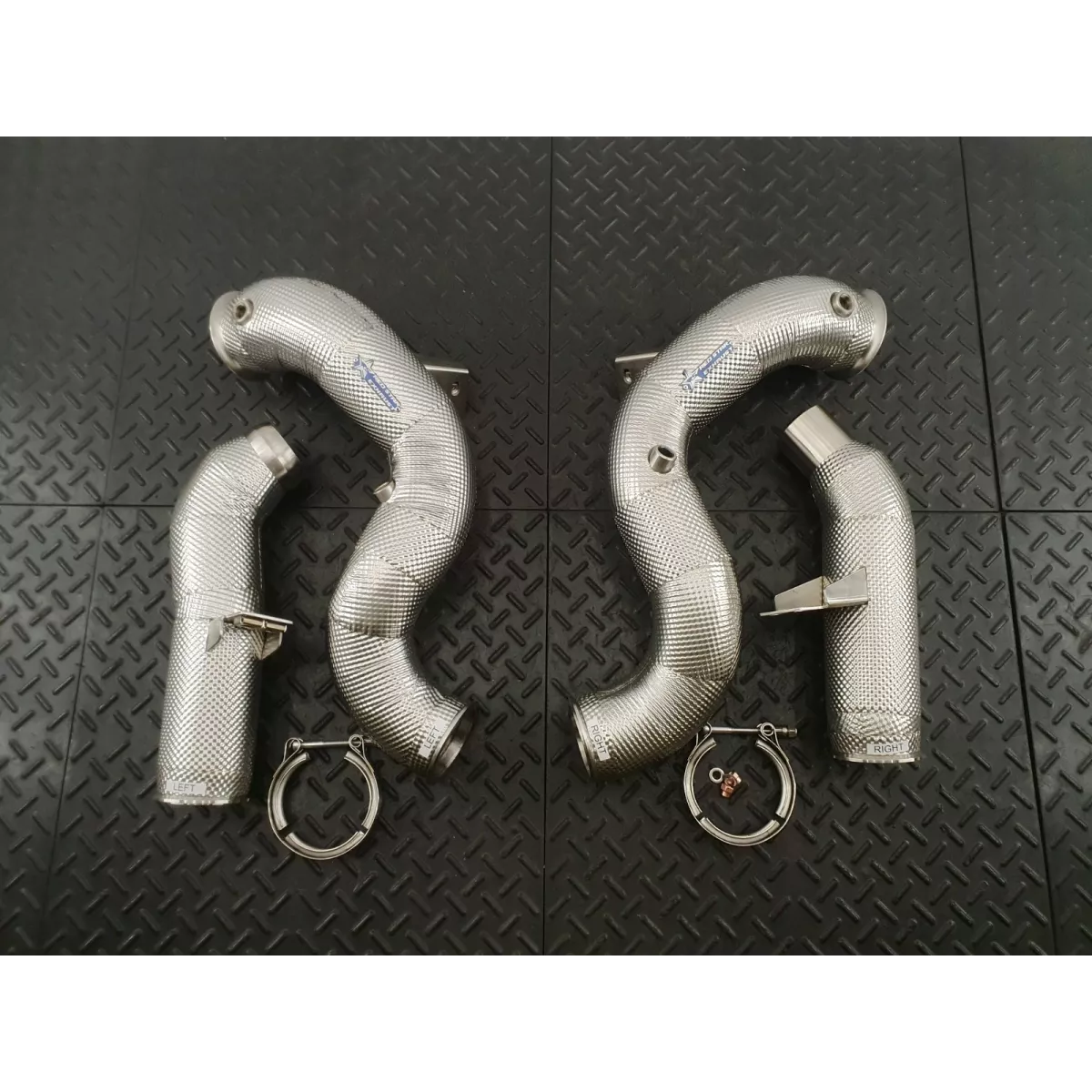 GLE580 Heat Shielded Downpipes