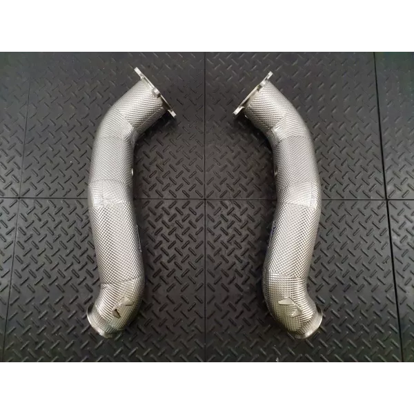 750S Heat Shielded Downpipes