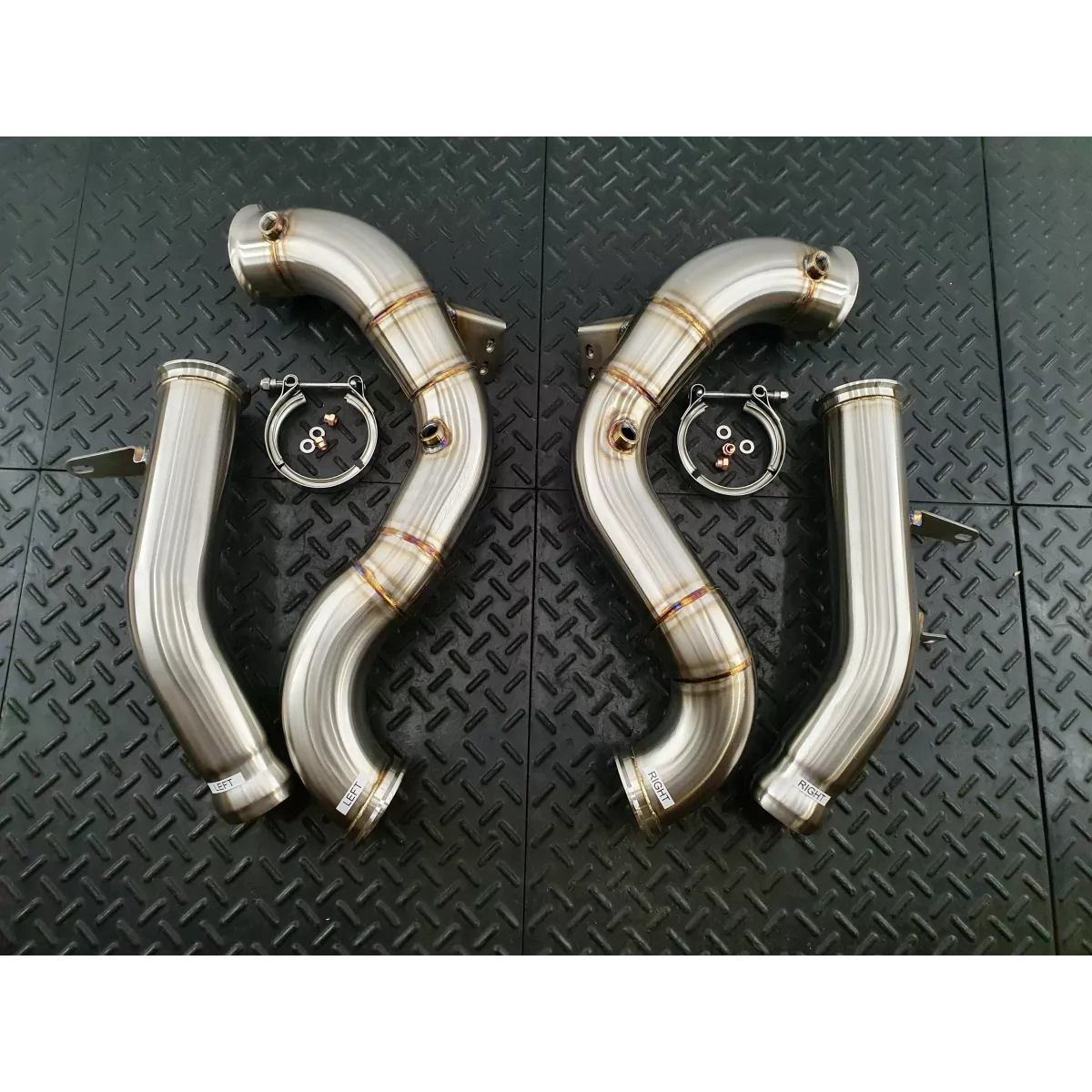 C63 W205 Facelift Competition Downpipes