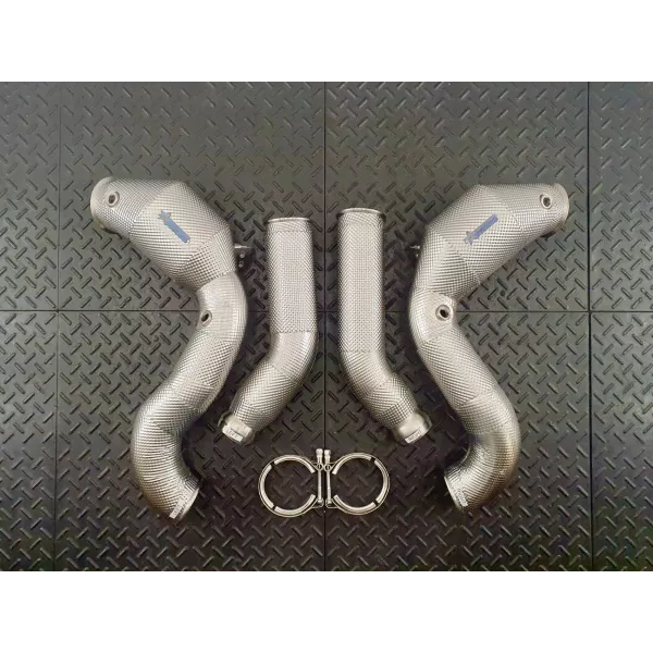 C63 W205 Pre-Facelift Catted Heat Shielded DOWNPIPES