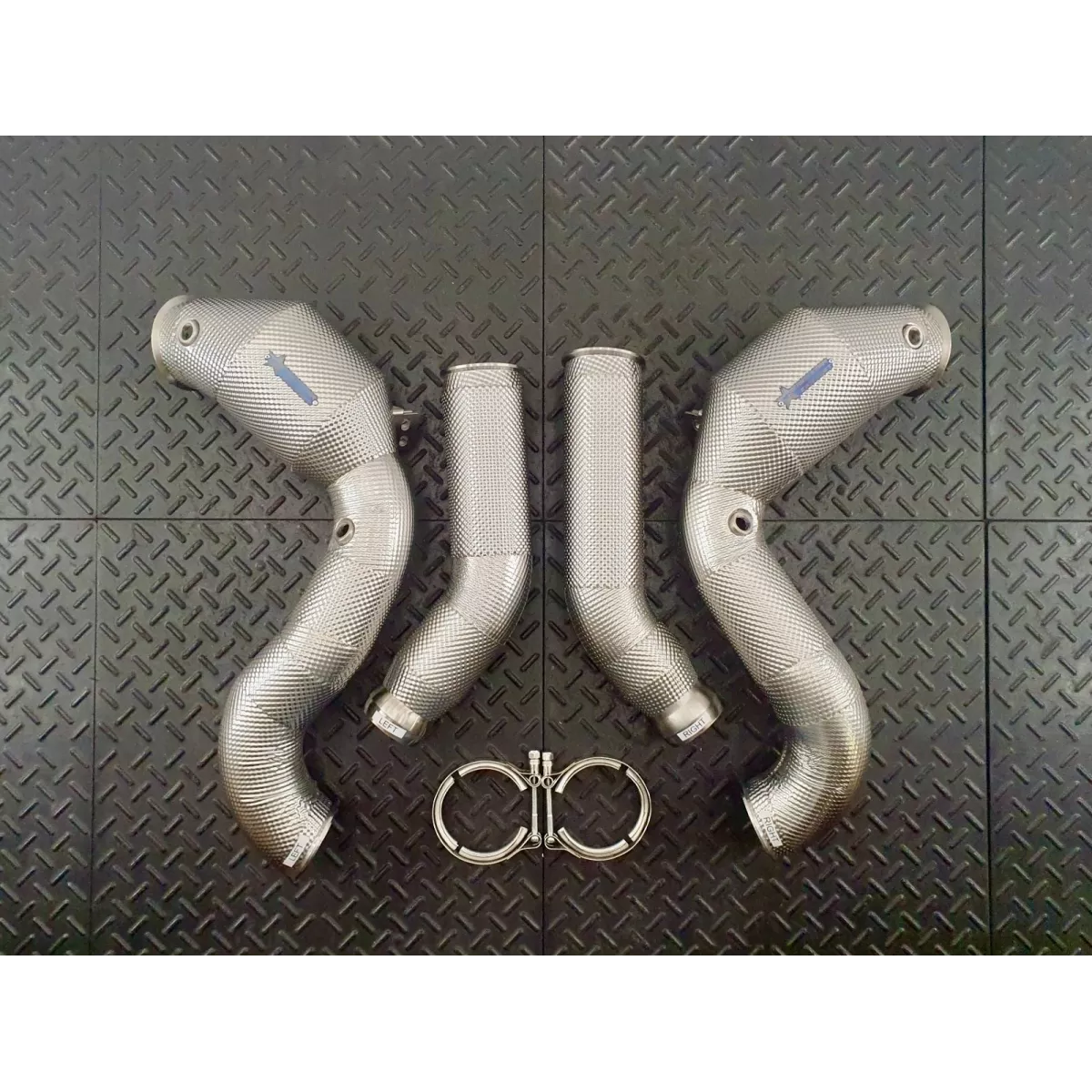 C63 W205 Pre-Facelift Catted Heat Shielded DOWNPIPES