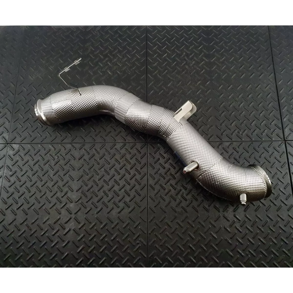 C63 W206 Catless Heat Shielded Downpipe