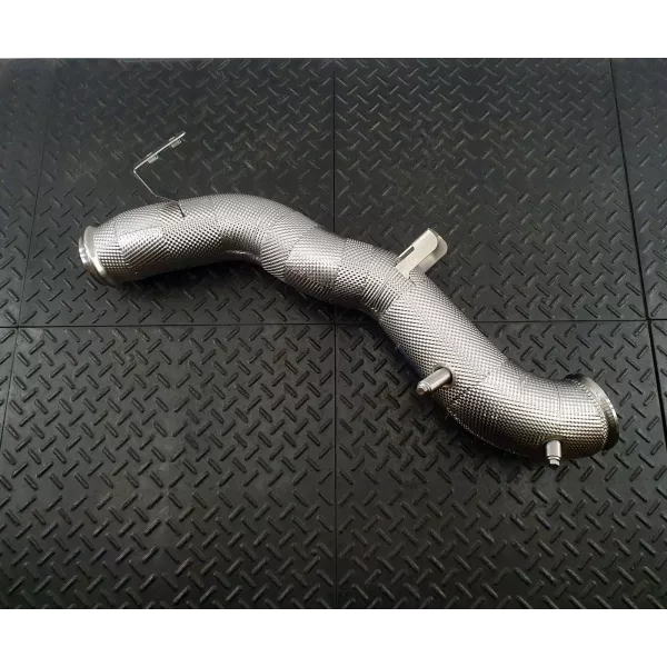 C43 W206 Catless Heat Shielded Downpipe