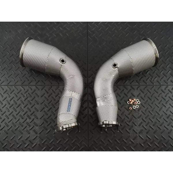 B9 RS5 Catted Heat Shielded Downpipes