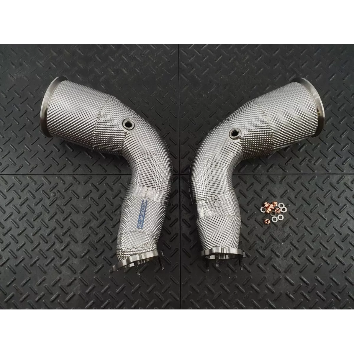 B9 RS5 Catted Heat Shielded Downpipes