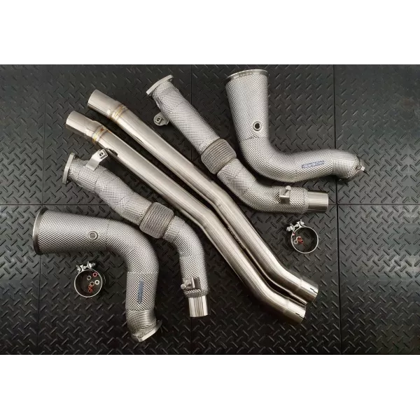 Porsche Cayenne Turbo Downpipe Resonator Delete system