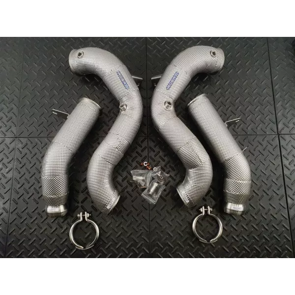 C63S Facelift Heat Shielded Catless DOWNPIPES