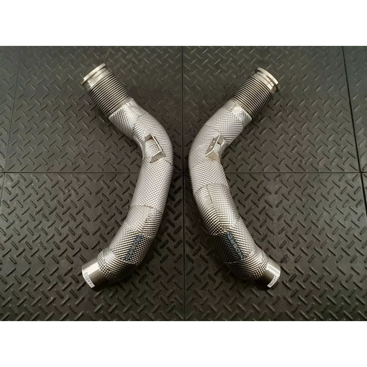 M8 Secondary Heat Shielded Downpipes