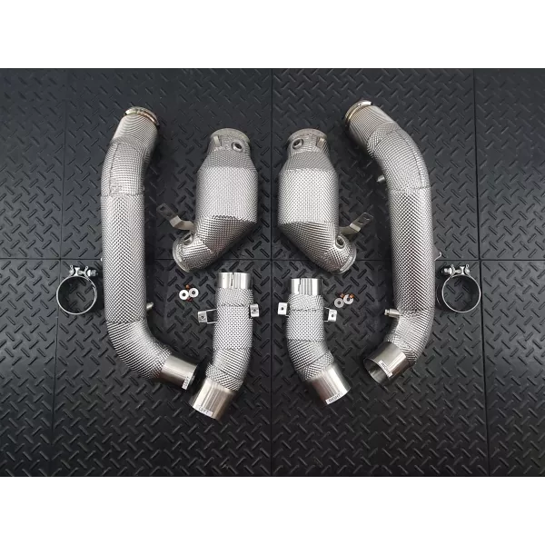 Defender Octa Catless Downpipes