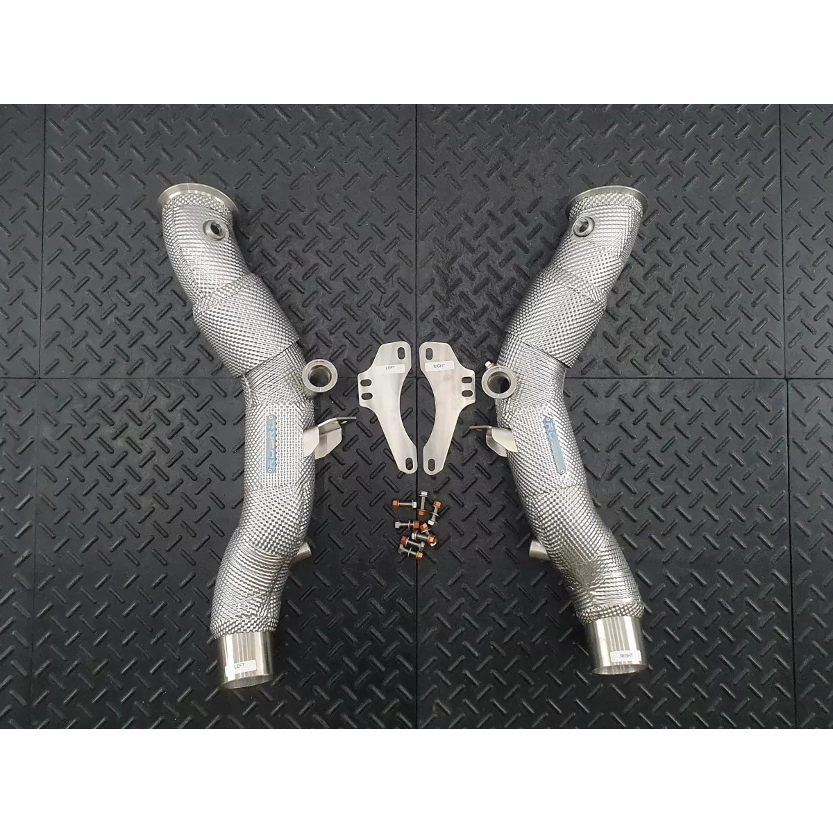 F8 Catless Heat Shielded Downpipes