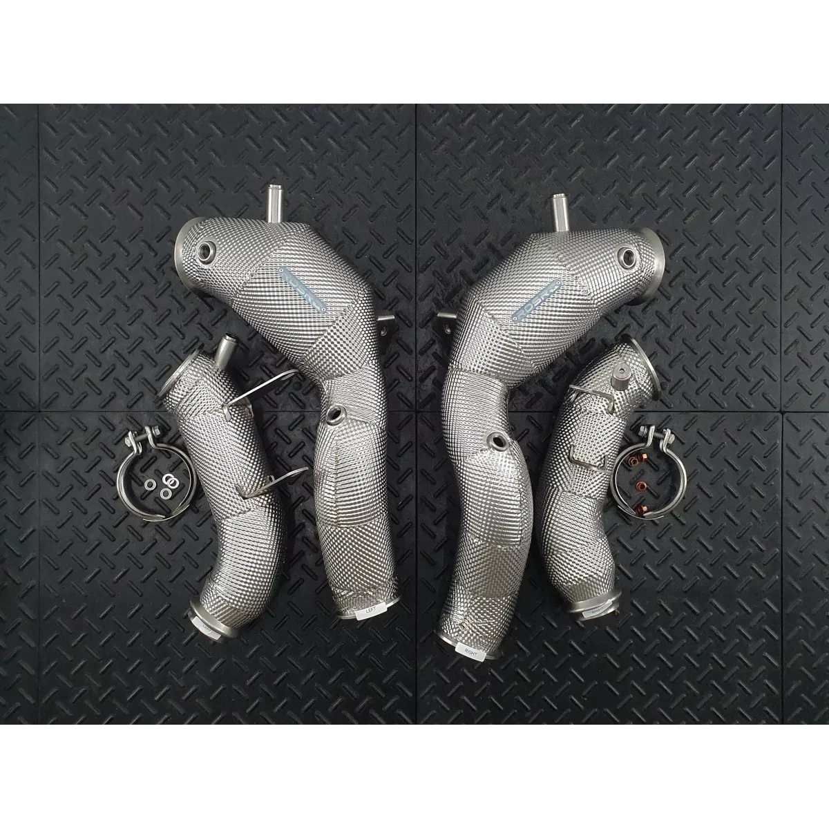 SL63 Coupe Catted Downpipes