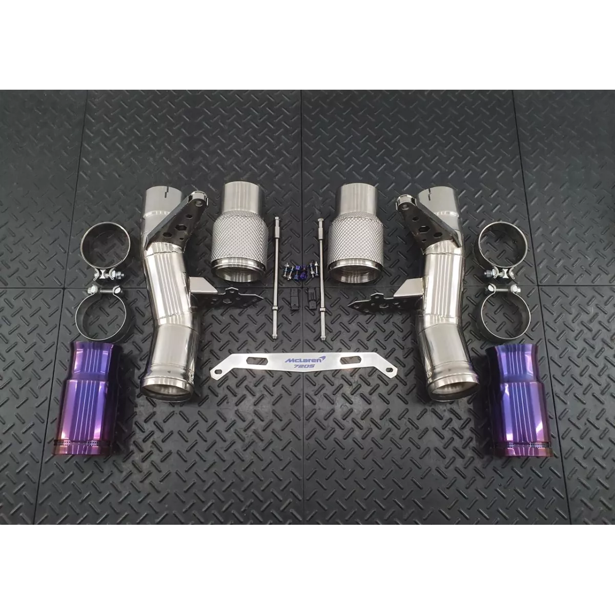 720S Race Exhaust Straight Pipes