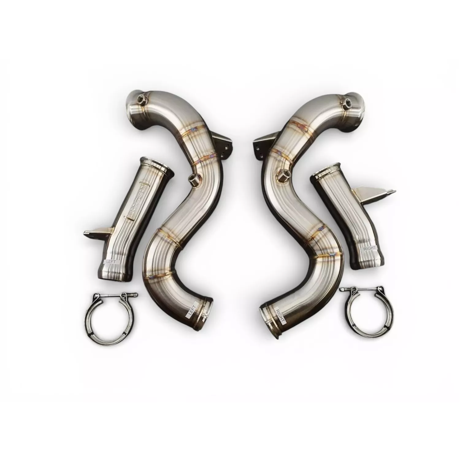 ＊handmade＊no.177 Mercedes S63 W222 M177 4.0L Downpipes | REDSTAR EXHAUST