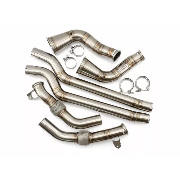 C8 RS6 Downpipes Resonator Delete System