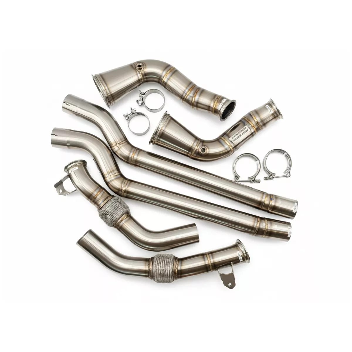 C8 RS6 Downpipes Resonator Delete System