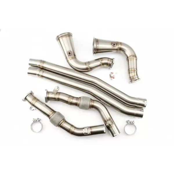 Porsche Cayenne S V8 Catless Downpipe Resonator Delete system