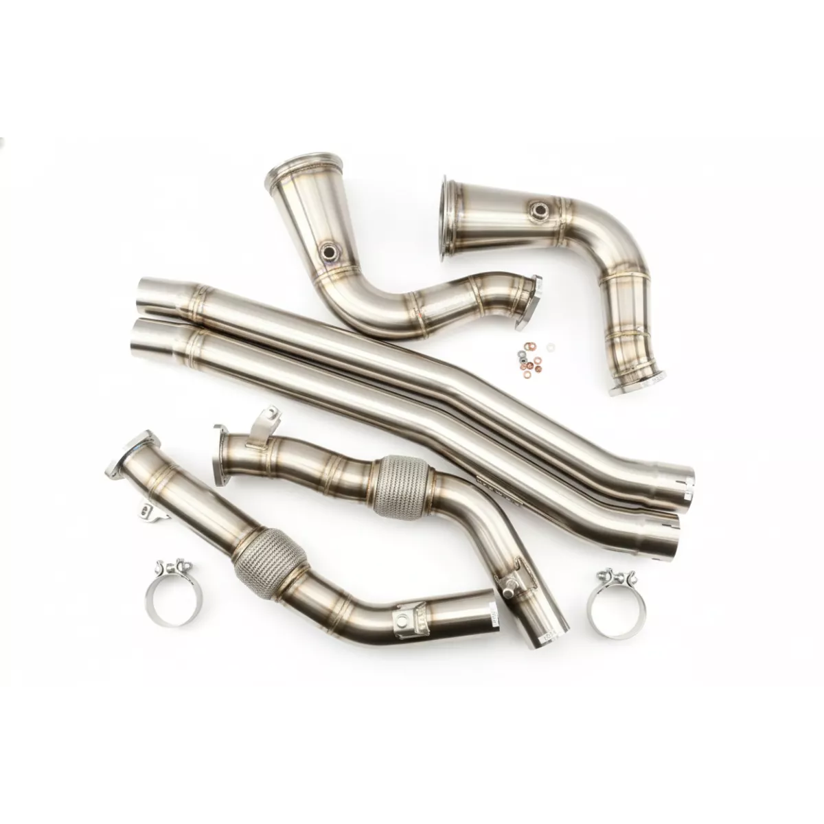 Porsche Cayenne S V8 Catless Downpipe Resonator Delete system