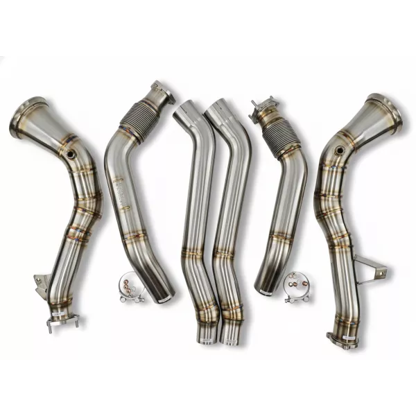 C8 S6 Downpipe Resonator Delete System