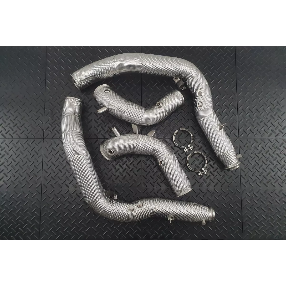 G63 W465 Catless Heat Shielded Downpipes OPF Delete