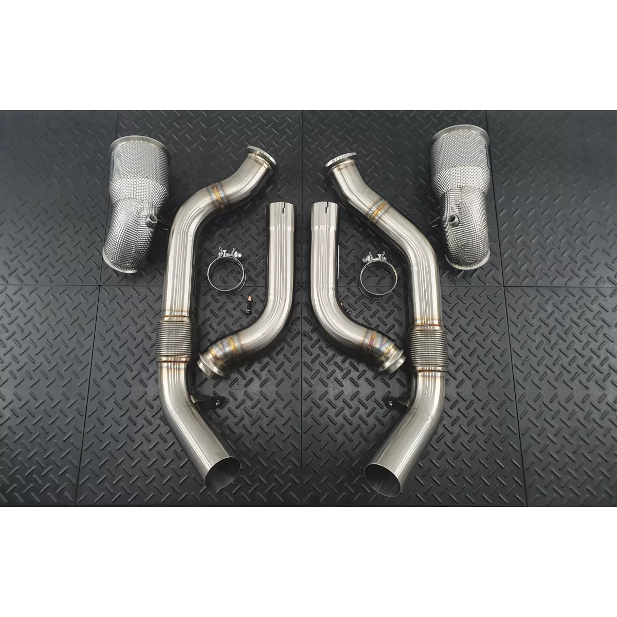 Porsche 976 Panamera Turbo S/GTS Complete Downpipes | RedStar Exhaust