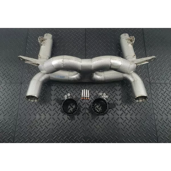 F8 Exhaust with Black Tips