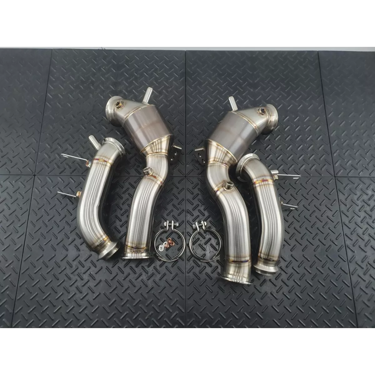 SL63 200 cell catted Downpipes