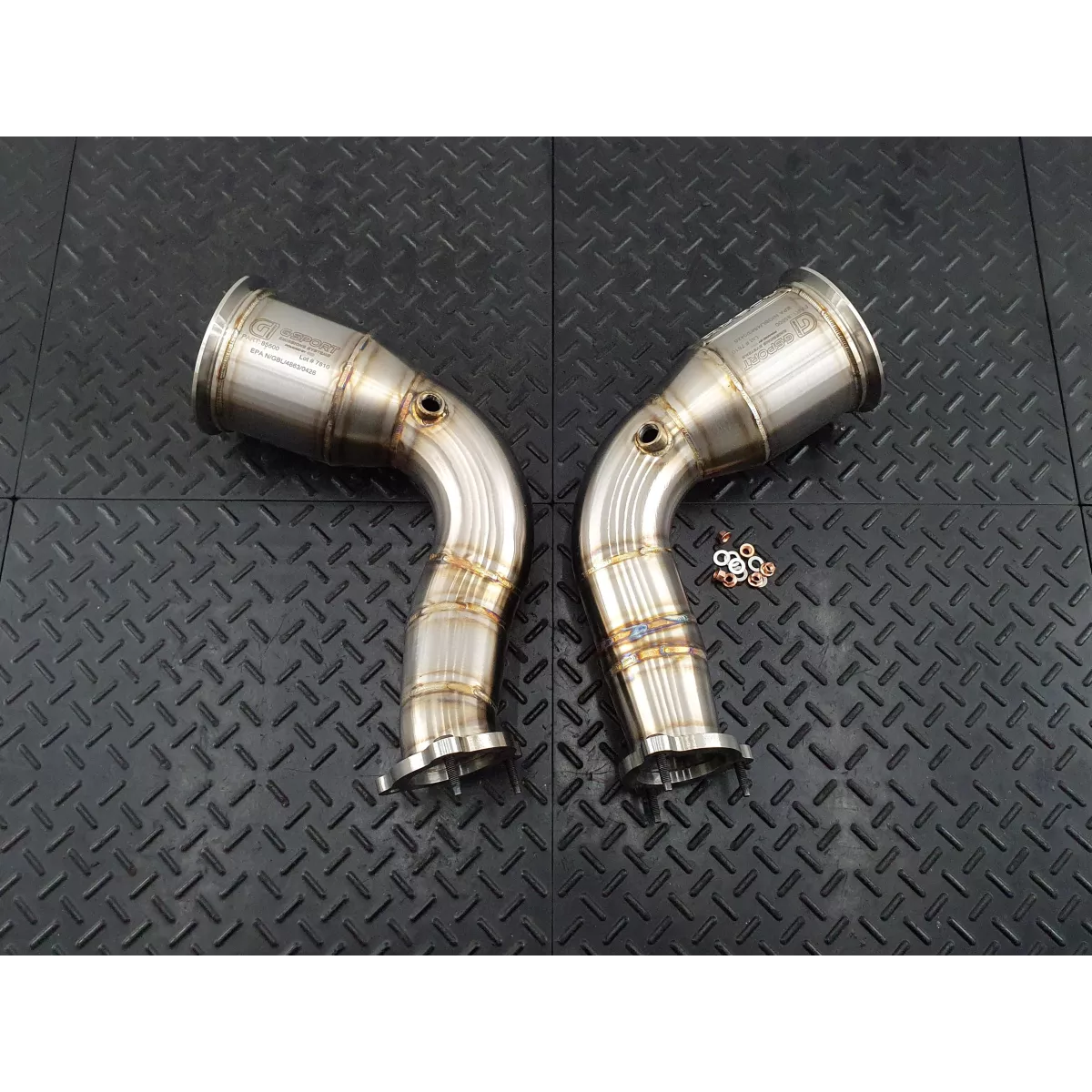 RS5 Gesi Catted Downpipes
