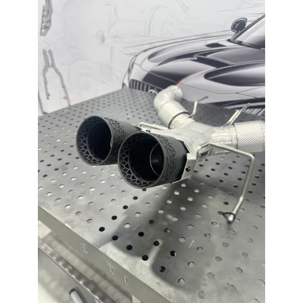 Mclaren 750S 3D Printed Black Exhaust Tips