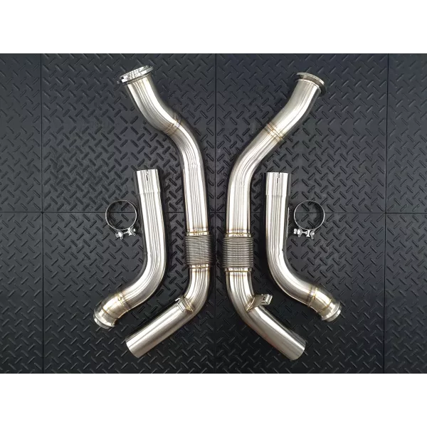 Porsche 976 Panamera Turbo/S/GTS Secondary Downpipes | RedStar Exhaust